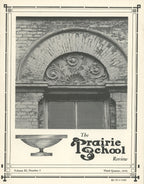 complete volume of  chicago-based prairie school review magazine, beginning in 1964 and ending in 1975