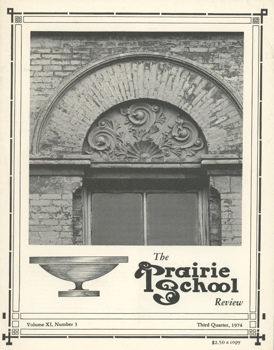 complete volume of  chicago-based prairie school review magazine, beginning in 1964 and ending in 1975