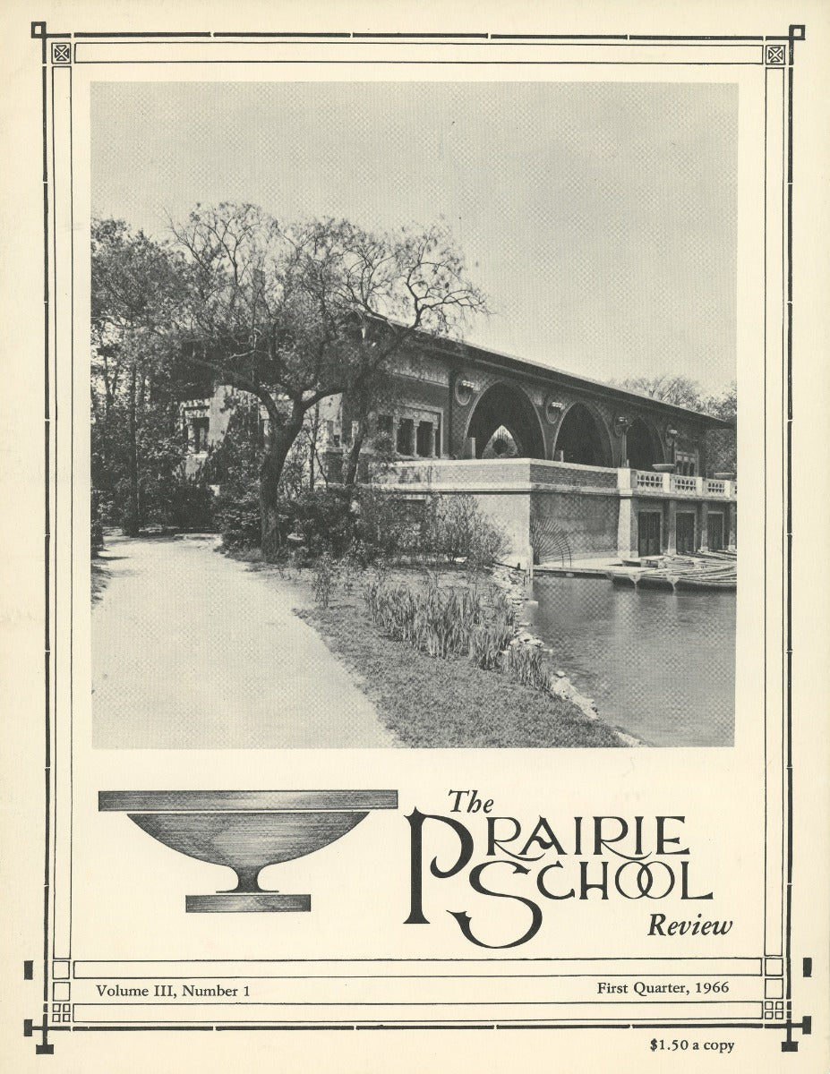 complete volume of  chicago-based prairie school review magazine, beginning in 1964 and ending in 1975
