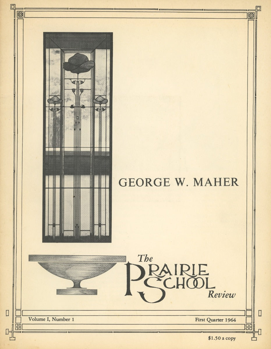 complete volume of  chicago-based prairie school review magazine, beginning in 1964 and ending in 1975