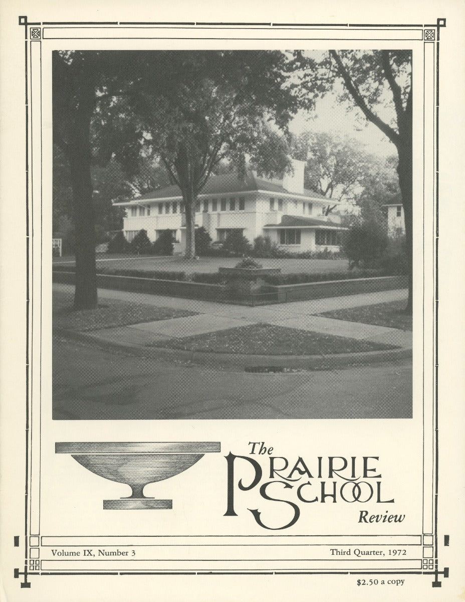 complete volume of  chicago-based prairie school review magazine, beginning in 1964 and ending in 1975
