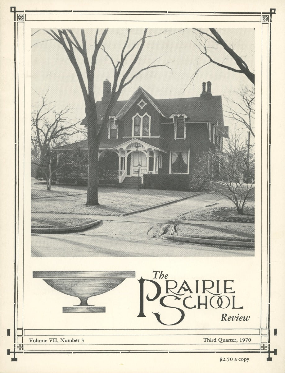complete volume of  chicago-based prairie school review magazine, beginning in 1964 and ending in 1975