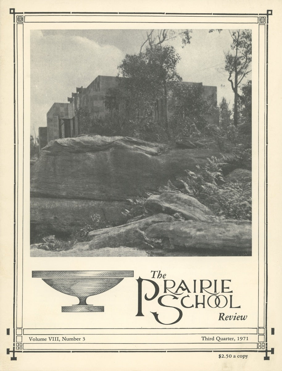 complete volume of  chicago-based prairie school review magazine, beginning in 1964 and ending in 1975