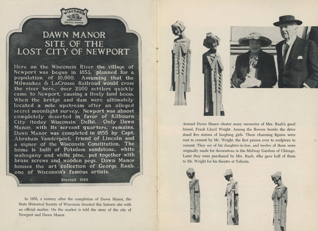 limited edition frank lloyd wright and alfonso iannelli-designed patinated composite midway gardens sprite or "spindle" head cast from original