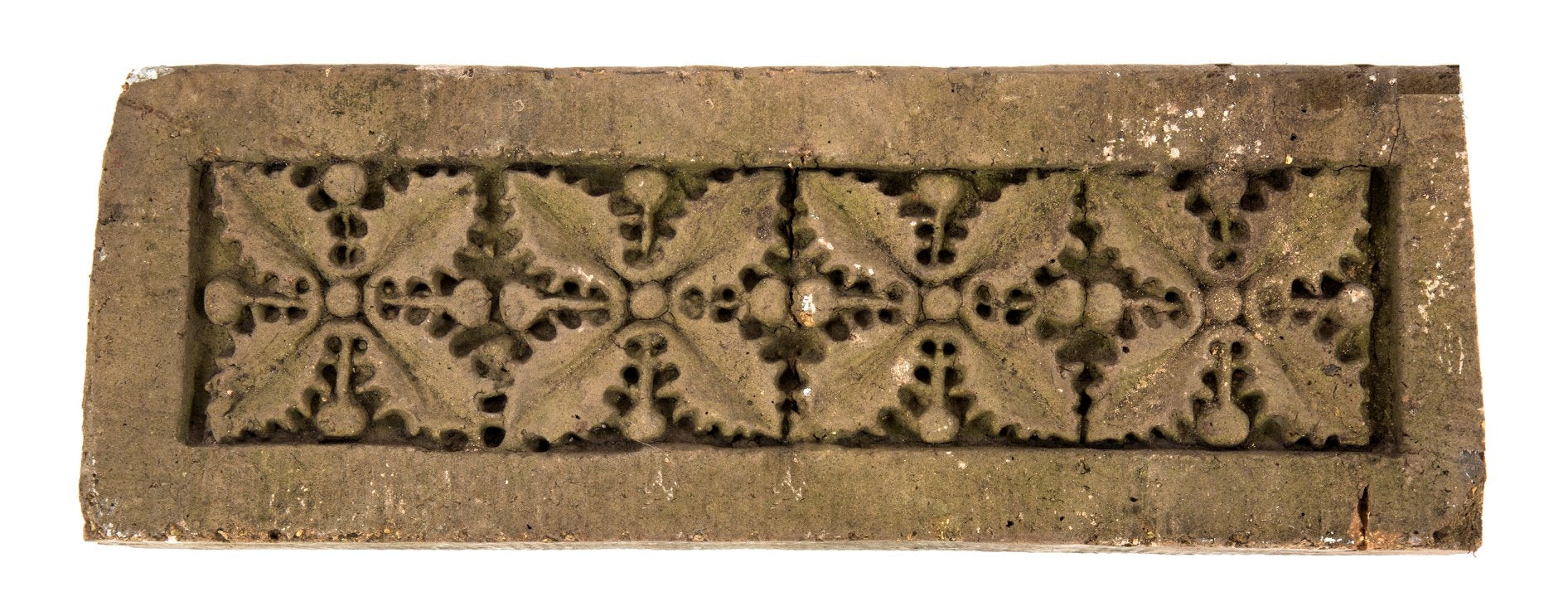 historically important original salvaged chicago schiller building or garrick theater ornamental buff-colored slip glazed terra cotta column capital fragment