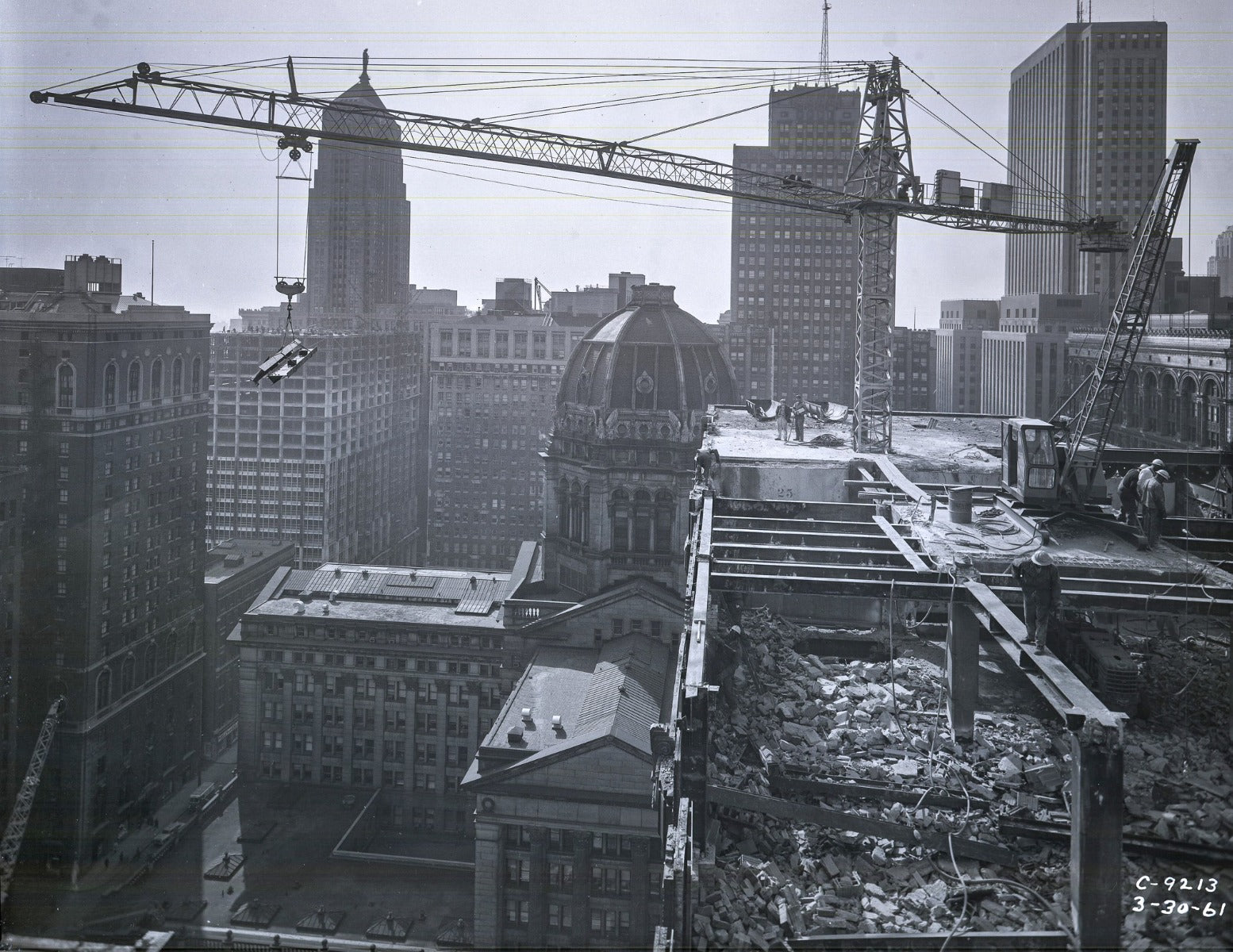 historically important henry ives cobb-designed custom hardware for chicago's federal building