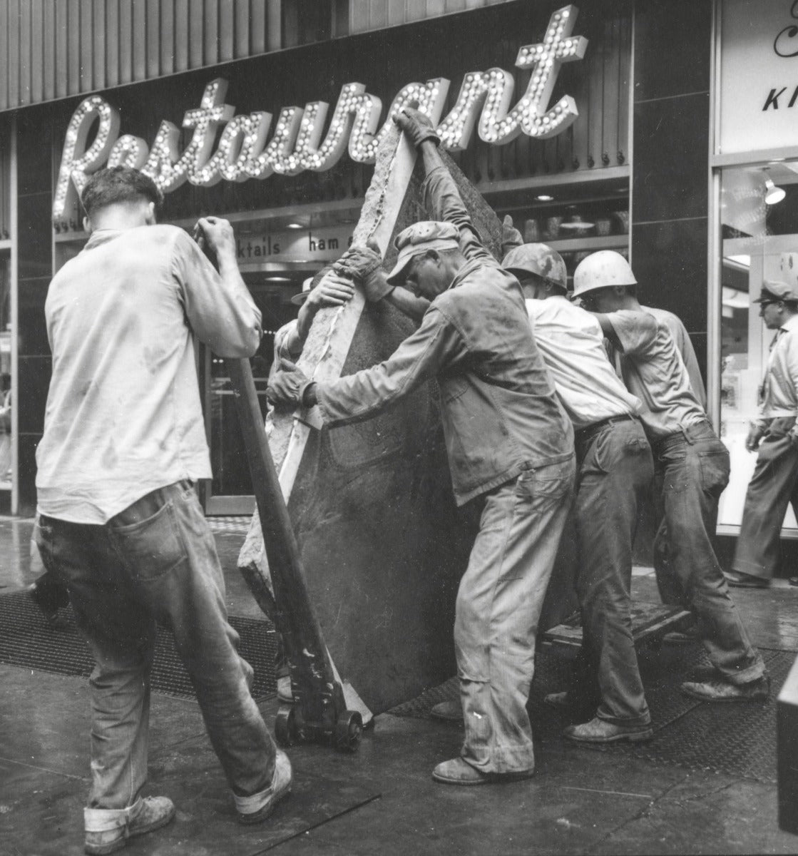 original museum-quality 1892 schiller or garrick building interior staircase landing mosaic fragment