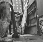 original museum-quality 1892 schiller or garrick building interior staircase landing mosaic fragment