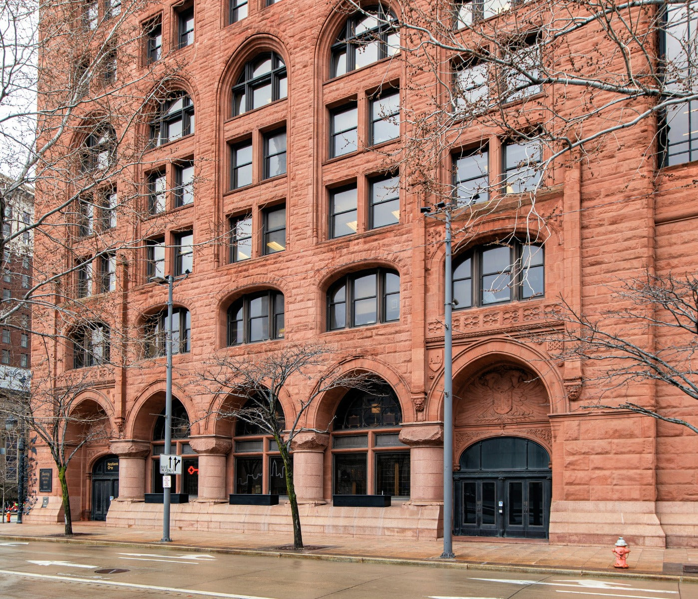 original john wellborn root-designed ornamental cast iron doorknob and matching backplate from the society for savings building
