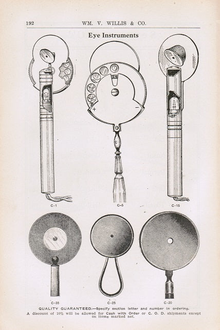 heavily illustrated early 20th century william v. willis and company second edition "surgical catalogue"