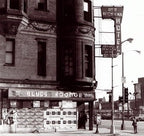 original 19th century ornamental cast brass monogrammed guestroom doorknob designed for clinton j. warren's lexington hotel