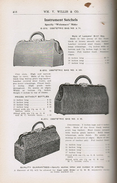 heavily illustrated early 20th century william v. willis and company second edition "surgical catalogue"