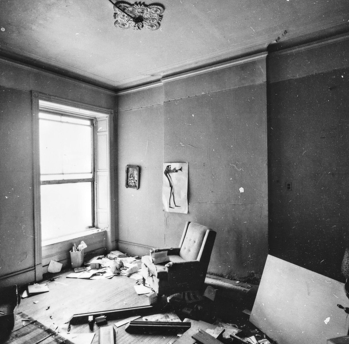 original 1885 largely intact louis h. sullivan-designed cast plaster louis frank house interior cast plaster ceiling medallion