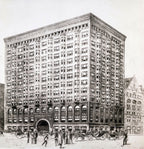 original louis h. sullivan-designed monogrammed polychromed plaster panel salvaged from 1894 chicago stock exchange trading room in 1972