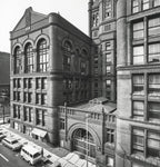 historically important original john wellborn root-designed cast iron doorknob and backplate from the kansas city board of trade building