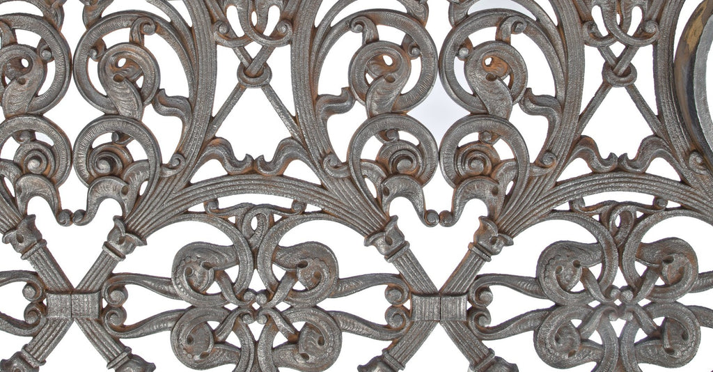 extremely rare and amazingly executed john wellborn root-designed cast and wrought ornamental wrought iron kansas city board of trade building transom panel