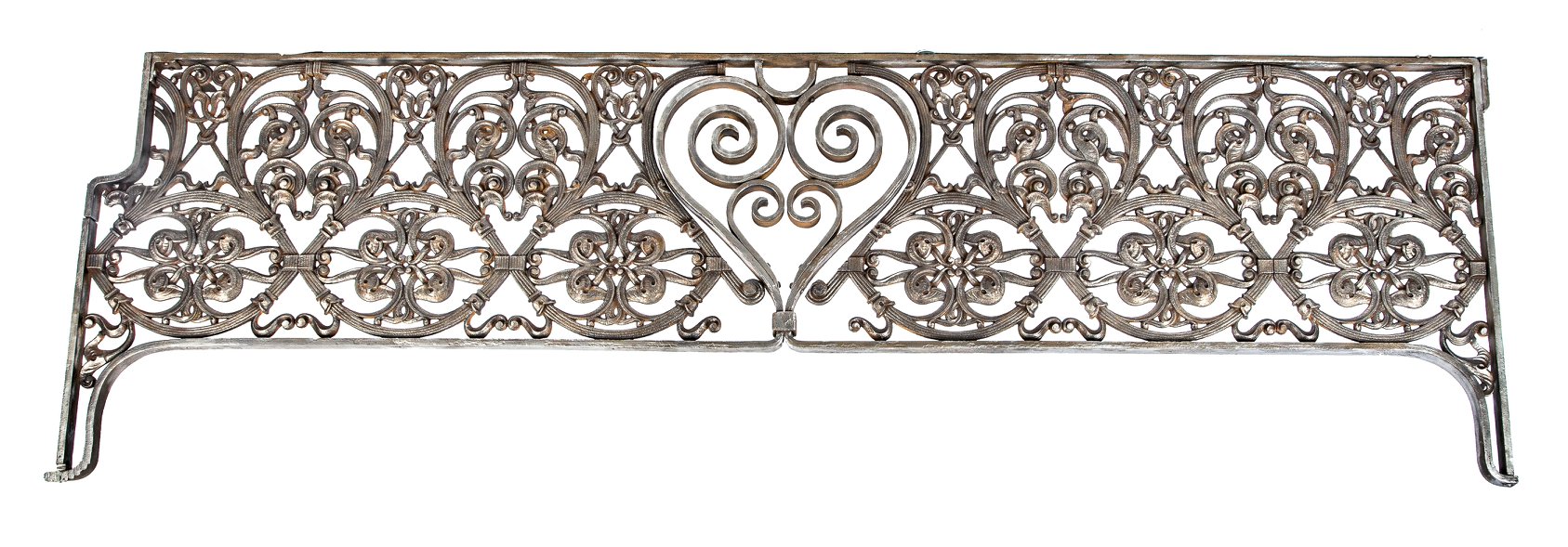 extremely rare and amazingly executed john wellborn root-designed cast and wrought ornamental wrought iron kansas city board of trade building transom panel