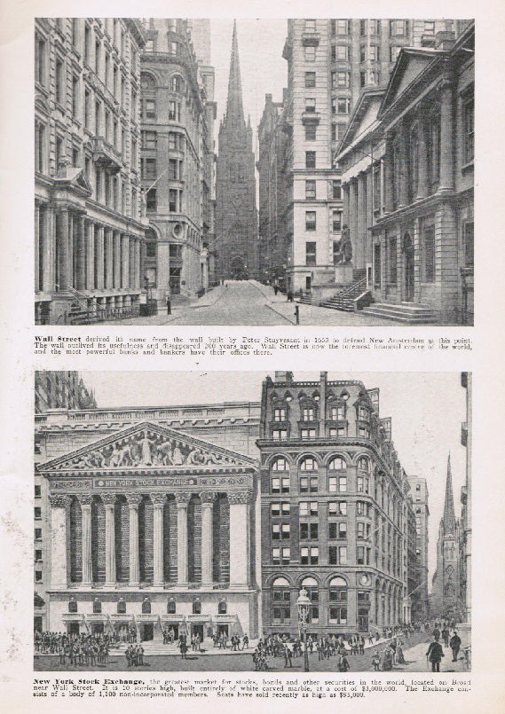 intact softbound early 20th century original "new york illustrated" black and white promotional photographic booklet