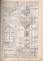 c. 1911 all original highly illustrated "radford's details of building construction" with full page detailed drawings and/or schematics