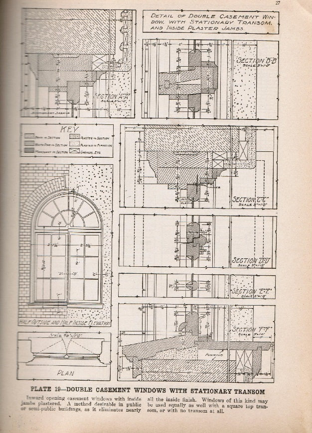 c. 1911 all original highly illustrated "radford's details of building construction" with full page detailed drawings and/or schematics