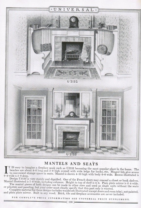highly informative and profusely illustrated out of print early 20th century universal design book "no. 25" on builder's hardware, millwork and stained glass