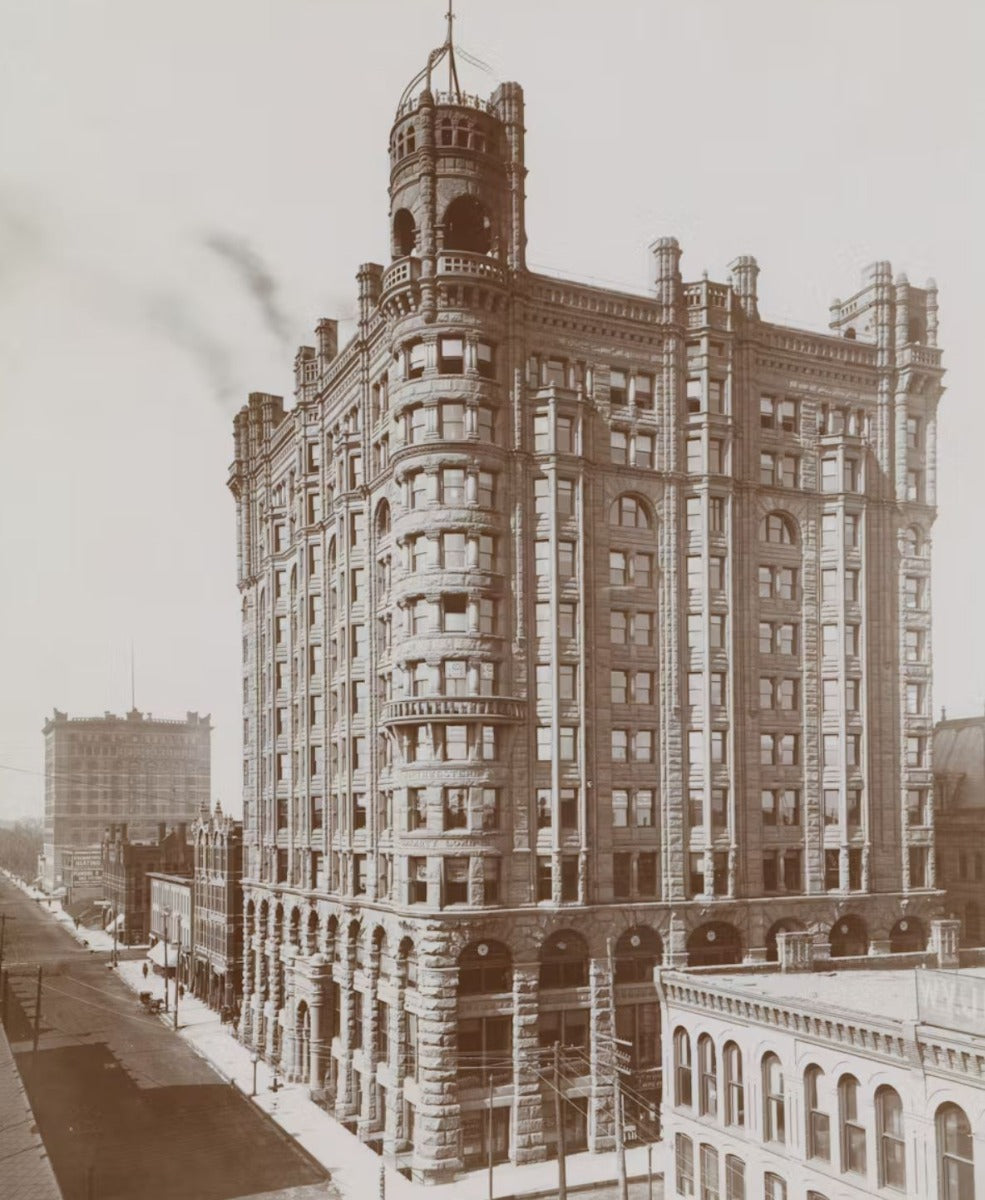 museum-quality edward townsend mix-designed metropolitan building interior cast iron atrium baluster