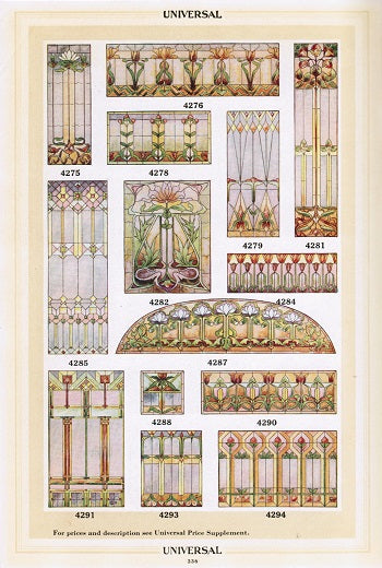 out of print early 20th century universal millwork design book no.20, distributed by american sash and door company, kansas city, m.o. and united sash and door co. witchita, k.s.
