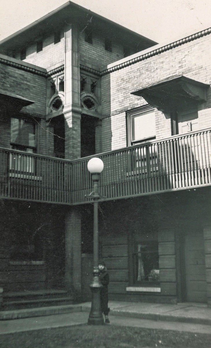 original 1895 historically important face brick salvaged from frank lloyd wright's francisco terrace during its demolition in 1974