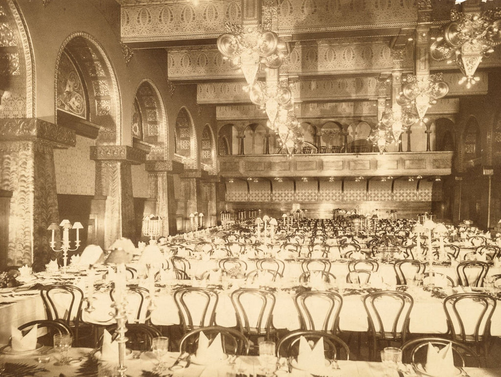 carefully restored original 1889-90 louis h. sullivan designed interior cast plaster auditorium panel with thistle motif