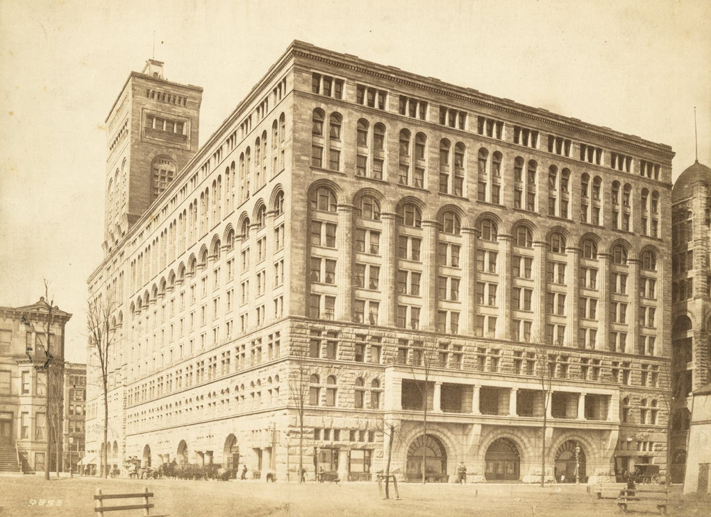 carefully restored original 1889-90 louis h. sullivan designed interior cast plaster auditorium panel with thistle motif