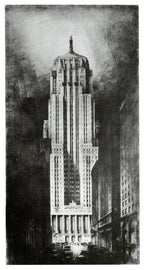 super streamlined style original chicago board of trade building interior office door nickel-plated bronze hardware consisting of concentric ring doorknob and rectangular-shaped backplate