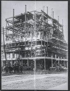 original hard to find 1891 holabird and roche cast brass chicago pontiac building custom monogrammed doorknob