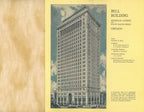 original 1924 vitzthum, karl, and company 23-story classical style bell building rental brochure