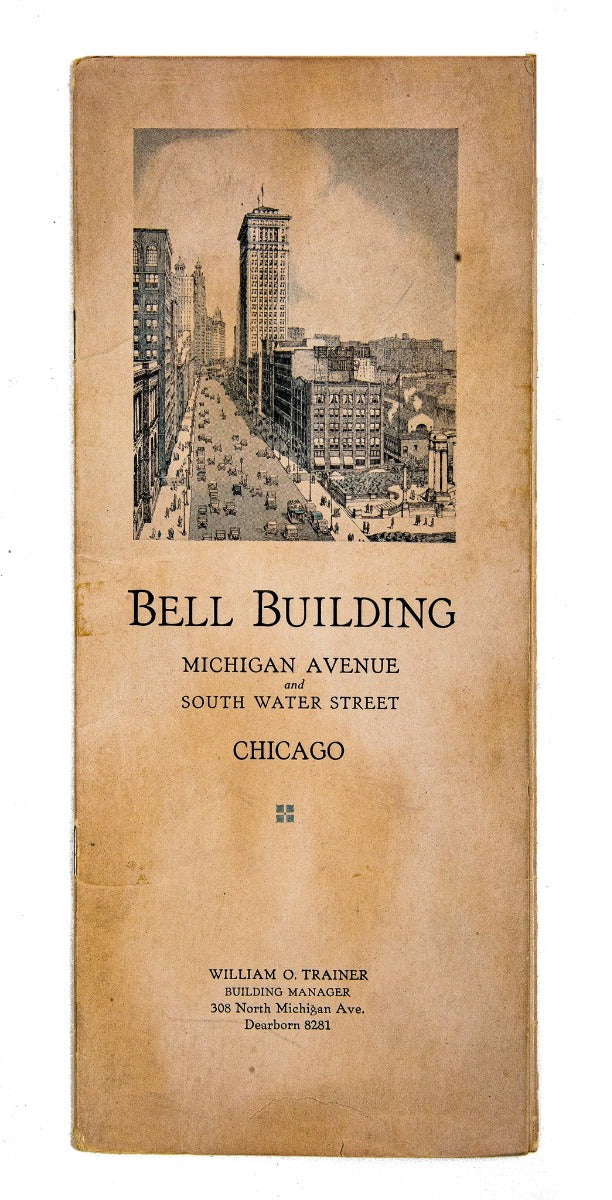original 1924 vitzthum, karl, and company 23-story classical style bell building rental brochure