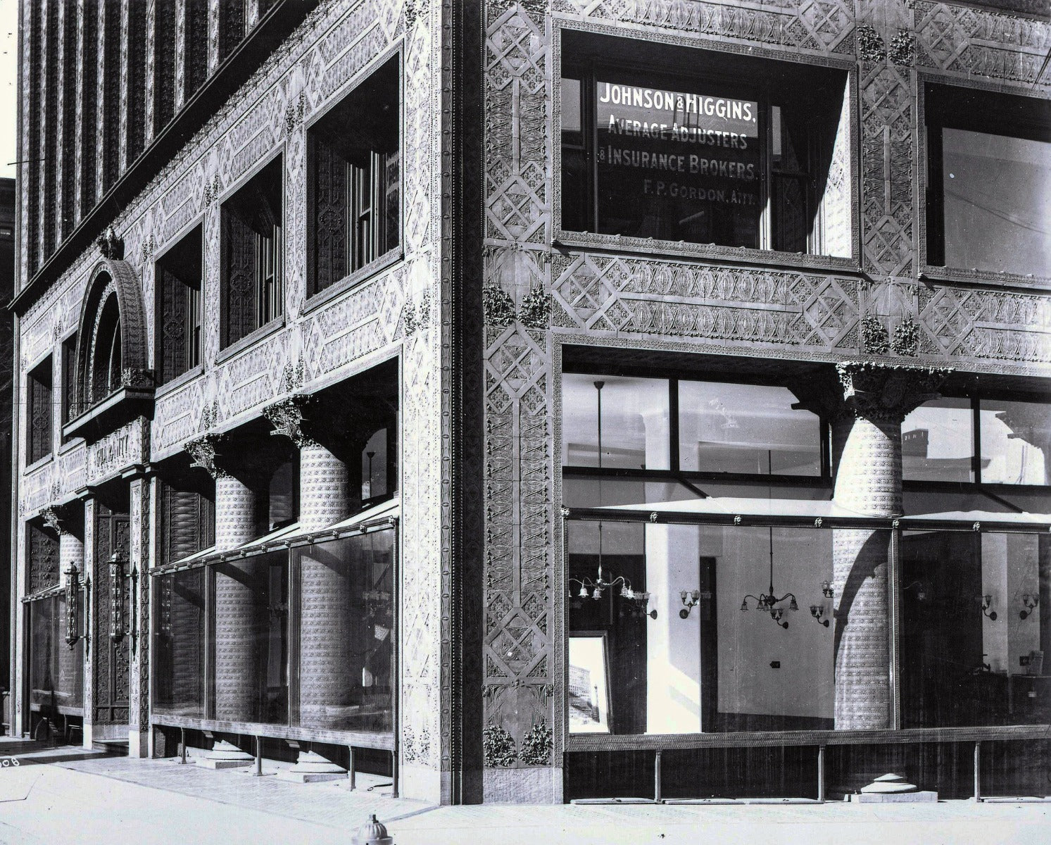 rare original louis h. sullivan-designed 1895-96 cast iron guaranty building window sash pull fabricated by yale and towne