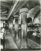 original 1889-90 louis h. sullivan-designed cast plaster auditorium building 10th floor dining room ceiling border ornament