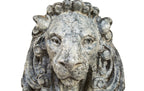 matching set of original historically important early 20th century glazed terra cotta full-sized louis sullivan-designed rearing lions sculpted by kristian schneider