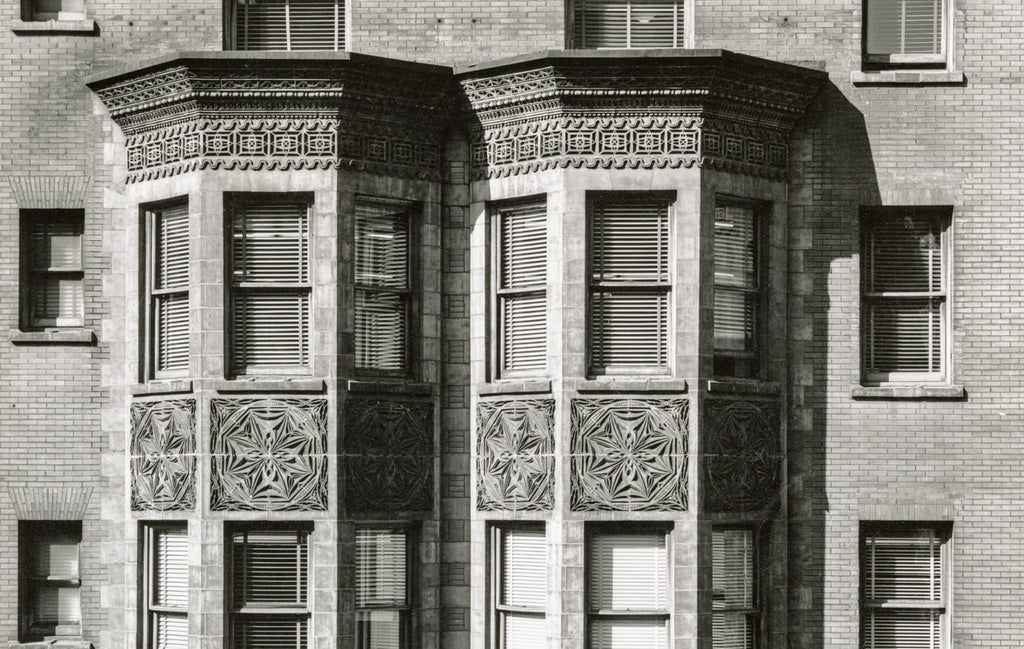 historially important museum-quality frank lloyd wright-designed st. nicholas hotel terra cotta "snowflake" fragment executed by winkle terra cotta