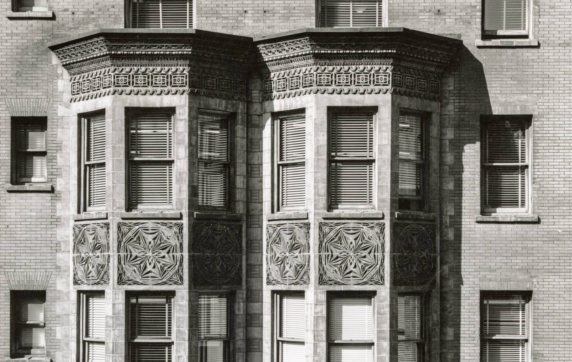 historially important museum-quality frank lloyd wright-designed st. nicholas hotel terra cotta "snowflake" fragment executed by winkle terra cotta