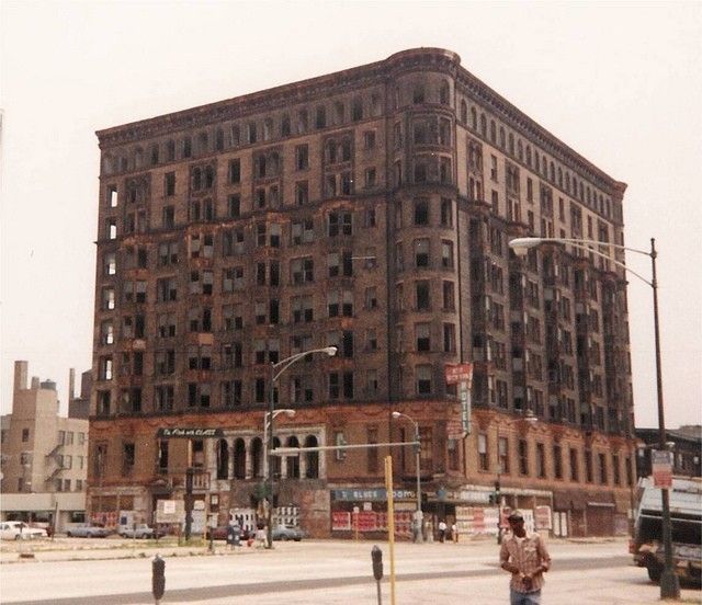original 19th century ornamental cast brass monogrammed guestroom doorknob designed for clinton j. warren's lexington hotel