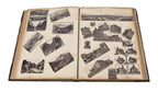 amazingly intact late 19th century hardbound scrapbook containing a combination of albumen prints and lithographs of major american cities