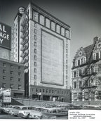 photographic images of bertrand goldberg's marina city taken before, during, and after it's completion in 1968
