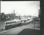 group of early 20th century kaufamnn and fabry silver gelatin prints of chicago buildings, boats, and bridges