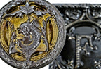 charles b. atwood-designed winslow brothers cast iron d.h. burnham and company chicago fisher building figural elevator floor indicator panel