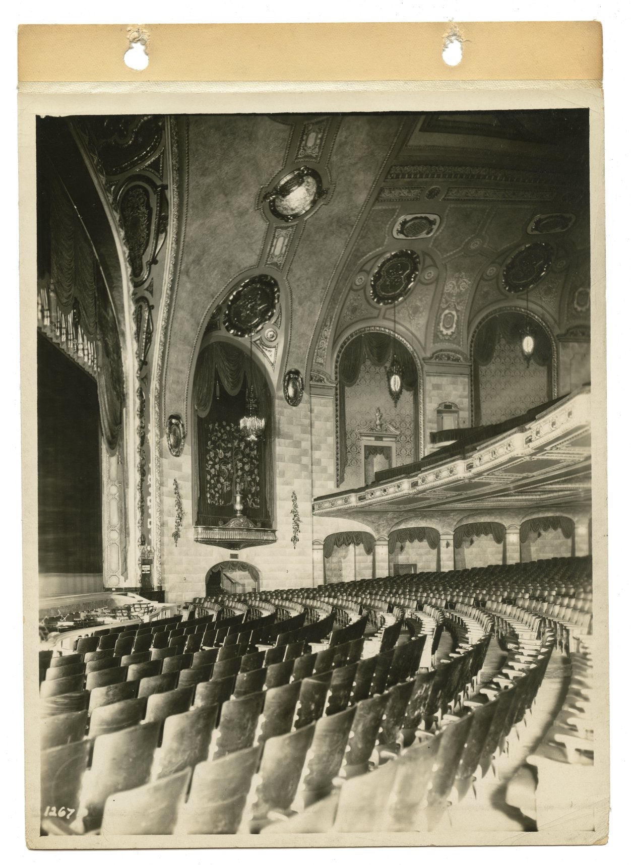 three original 8-x 10 silver gelatin prints of detroit's non-extant hollywood theater from the architectural office of graven and mayger