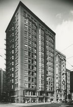 original hard to find 1891 holabird and roche cast brass chicago pontiac building custom monogrammed doorknob
