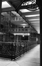 museum-quality edward townsend mix-designed metropolitan building interior cast iron atrium baluster