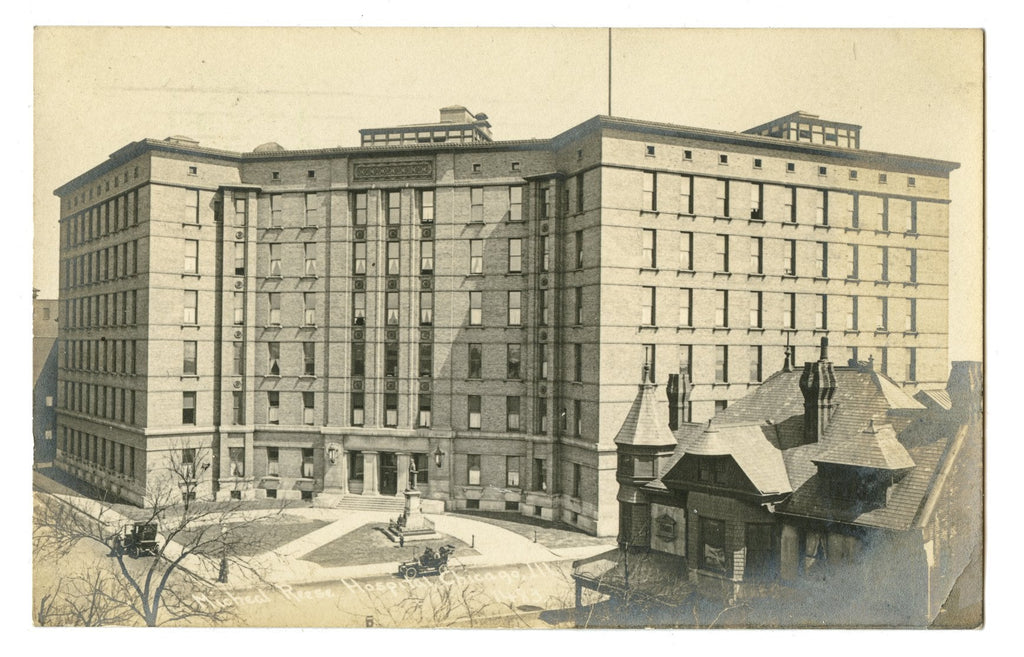 original hugh garden-designed terra cotta fragment salvaged from 1907 michael reese hospital