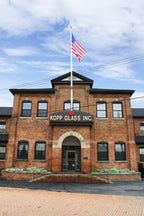 original and fully functional depression era antique american ruby red glass illuminated flush mount interior chicago hotel exit light ceiling fixture with intact fitter