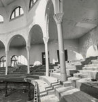 salvaged cast plaster interior church of the covenant (burnham and root) column capital salvaged by david norris